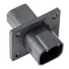 REC, 4P, BLK, E, Flange - DT04-4P-CL06