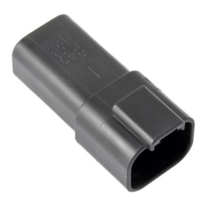 DT 4 Way RECEPTACLE-BLACK - DT04-4P-E004, image 1 of 2