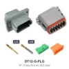 DT 12 Way Flanged Kit Solid Gold - DT12-G-FLG