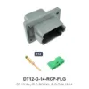DT 12 Way Flanged Kit Solid Gold 16-14 Recep - DT12-G-14-RCP-FLG