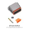 DT 12 Way Kit Solid Gold 16-14 Plug - DT12-G-14-PLG