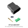 DT 12 Way Kit Solid Gold Black Recep - DT12-G-BK-RCP