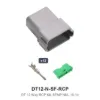 DT 12 Way Kit Stamped Nickel Recep - DT12-N-SF-RCP