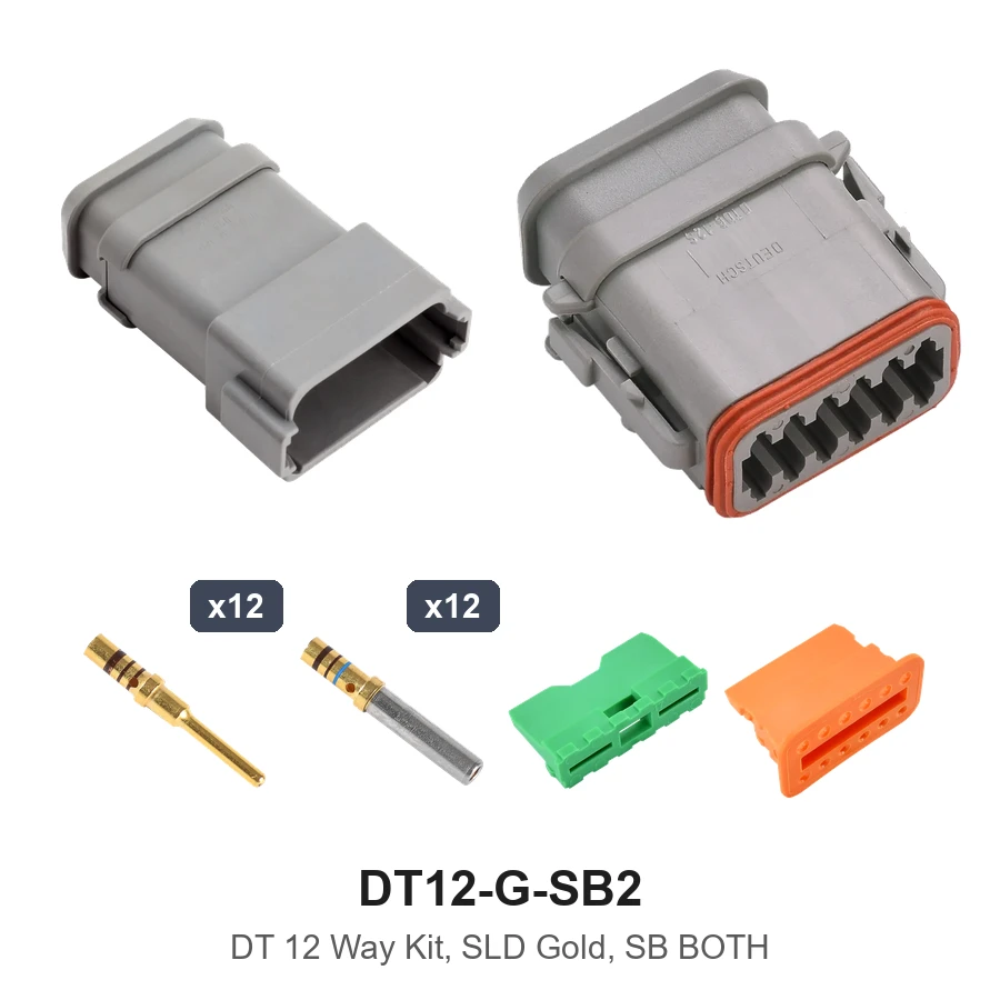 DT 12 Way Kit, SLD Gold, SB Both - DT12-G-SB2