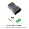 DT 12 Way RCP Kit, SLD Gold, BLK A-KEY, SB RCP - DT12-G-BK-RCP-SBR-A