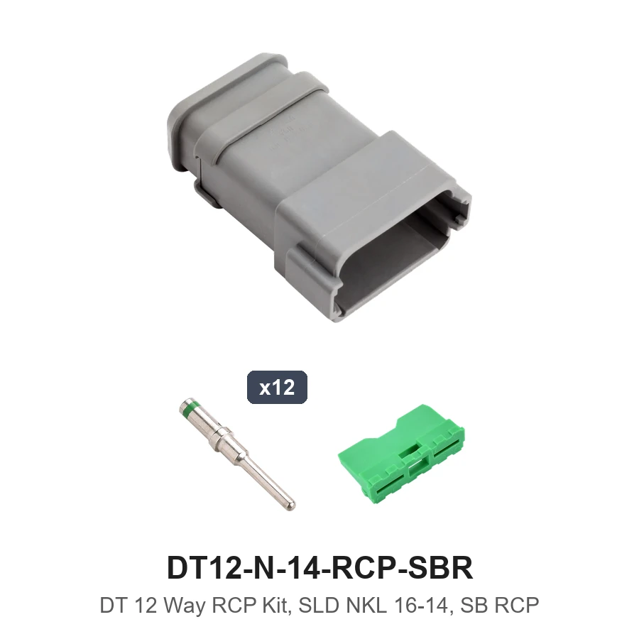 DT 12 Way RCP Kit, SLD NKL 16-14, SB RCP - DT12-N-14-RCP-SBR