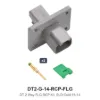 DT 2 Way Flanged Kit Solid Gold 16-14 Recep - DT2-G-14-RCP-FLG
