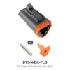 DT 3 Pin Plug Kit Solid Black - DT3-N-BK-PLG