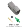 DT 3 Pin Receptacle Kit Gold 16-14 - DT3-G-14-RCP
