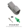 DT 3 Pin Receptacle Kit Stamped Nickel - DT3-N-SF-RCP