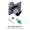 DT 3 Way FLG RCP Kit, SLD Gold, BLK - DT3-G-BK-RCP-FLG
