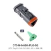 DT 3 Way PLG Kit, SLD NKL 16-14, BLK, SB - DT3-N-14-BK-PLG-SB