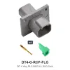 DT 4 Way Flanged Kit Solid Gold Recep - DT4-G-RCP-FLG