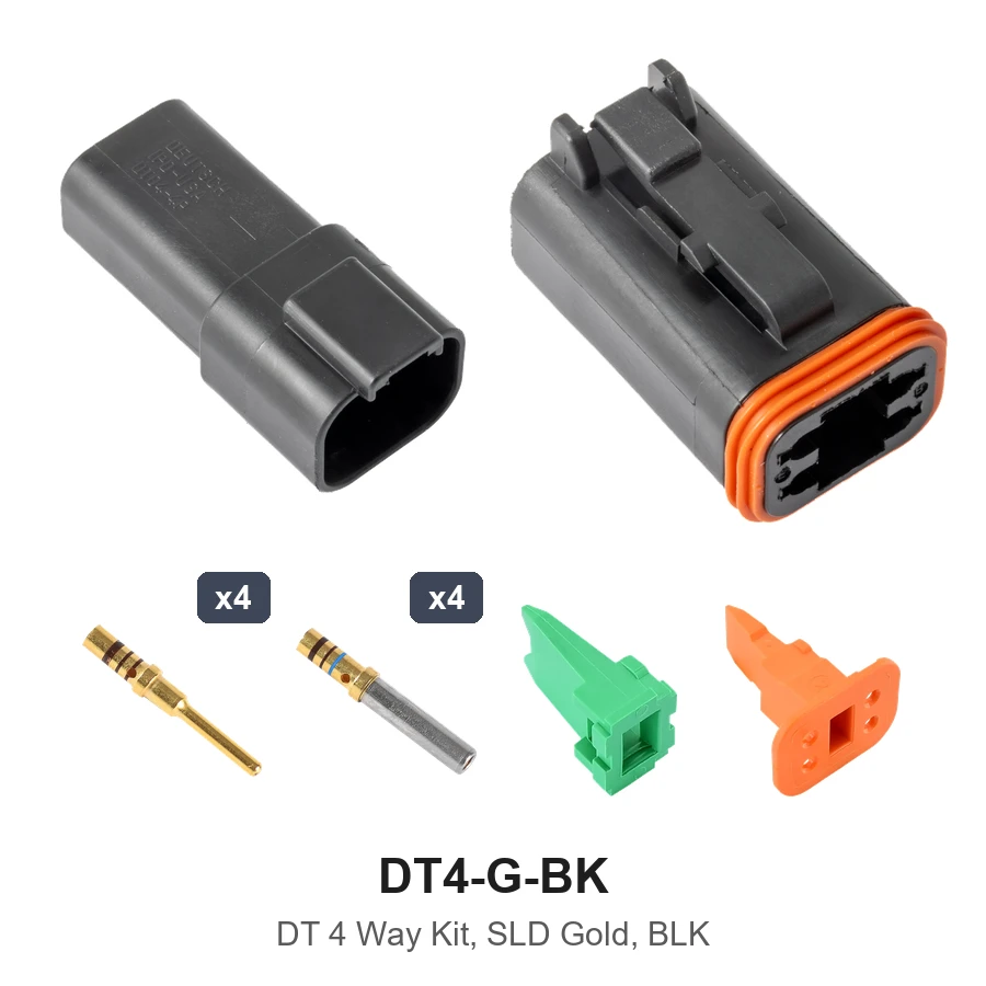 DT 4 Way Kit Solid Gold Black - DT4-G-BK