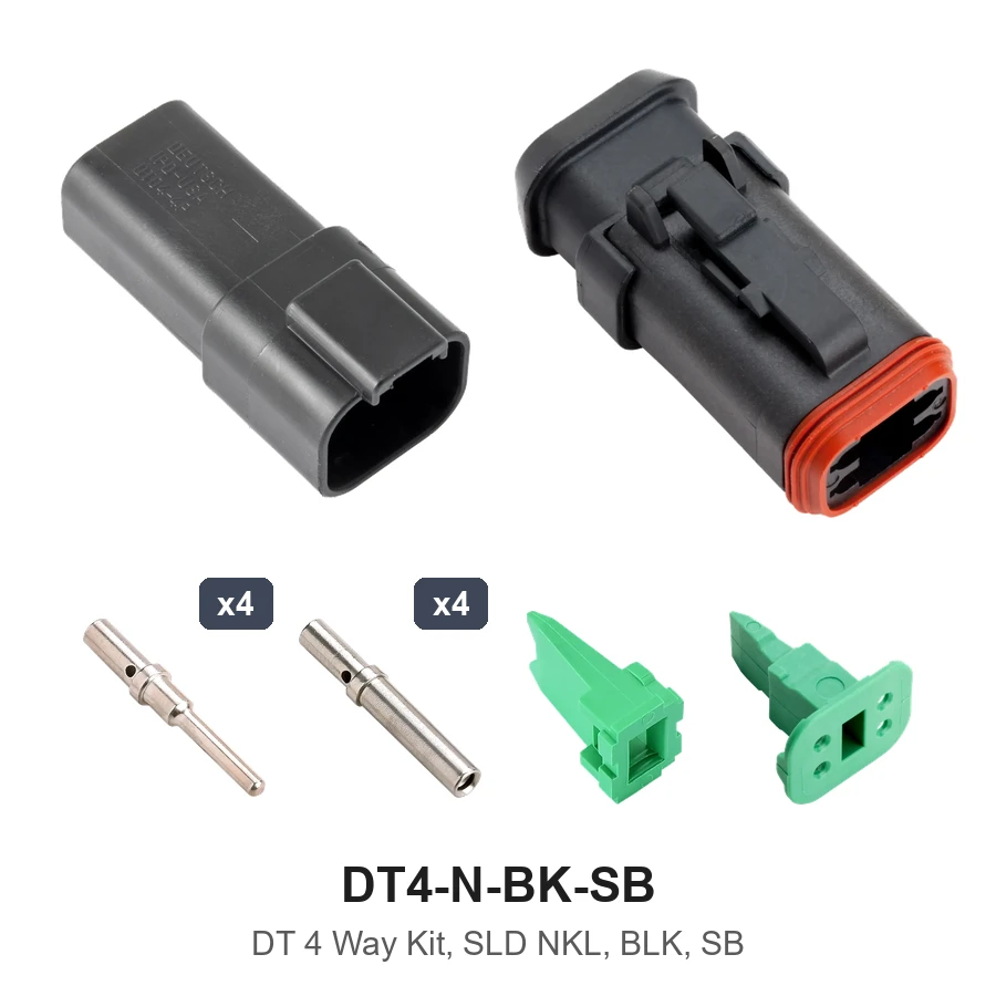 DT 4 Way Kit, SLD NKL, BLK, SB - DT4-N-BK-SB