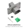DT 6 Way Flanged Kit Solid Nickel 16-14 Recep - DT6-N-14-RCP-FLG