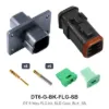 DT 6 Way FLG Kit, SLD Gold, BLK, SB - DT6-G-BK-FLG-SB