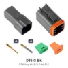 DT 6 Way Kit Solid Gold Black - DT6-G-BK
