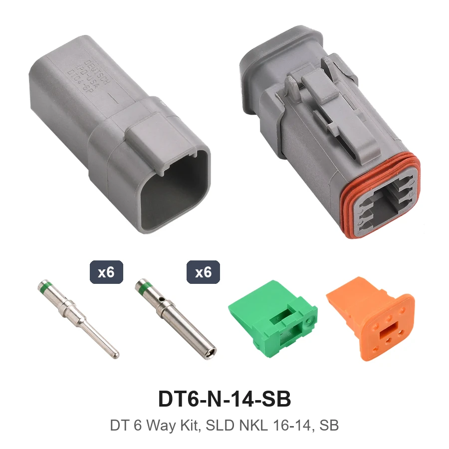 DT 6 Way Kit Solid Nickel 16-14 SB - DT6-N-14-SB