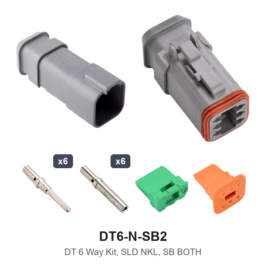 DT 6 Way Kit, SLD NKL, SB Both - DT6-N-SB2