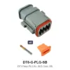 DT 8 Pin Plug Conn Kit Solid Gold SB - DT8-G-PLG-SB