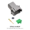 DT 8 Pin Receptacle Conn Solid Gold 16-14 - DT8-G-14-RCP