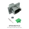 DT 8 Way Flanged Kit Nickel Solid Recep - DT8-N-RCP-FLG