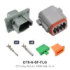 DT 8 Way Flanged Kit Stamped Nickel - DT8-N-SF-FLG