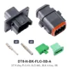 DT 8 Way FLG Kit, SLD NKL, BLK A-KEY, SB - DT8-N-BK-FLG-SB-A