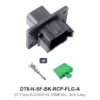 DT 8 Way FLG RCP Kit, STMP NKL, BLK A-KEY - DT8-N-SF-BK-RCP-FLG-A