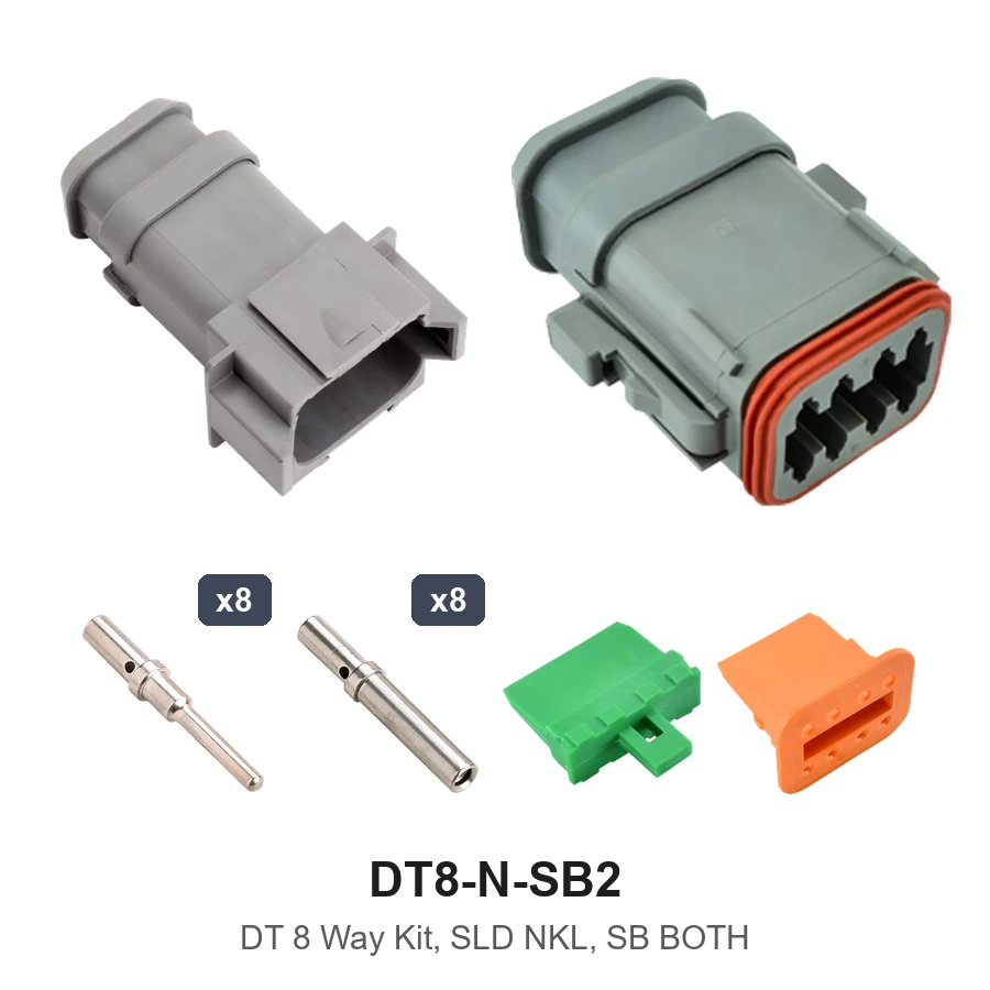 DT 8 Way Kit, SLD NKL, SB Both - DT8-N-SB2
