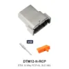 DTM 12 Way Receptacle Kit Nickel Solid - DTM12-N-RCP