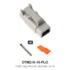 DTM 2 Way Plug Kit Nickel Solid 18-16 - DTM2-N-16-PLG