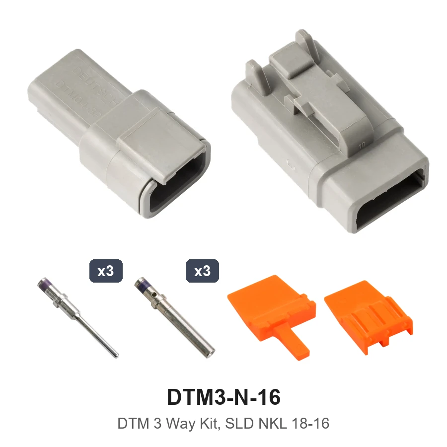 DTM 3 Way Nickel Solid 18-16 - DTM3-N-16