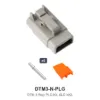 DTM 3 Way Plug Kit Nickel Solid - DTM3-N-PLG