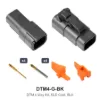 DTM 4 Way Kit Gold Solid Black - DTM4-G-BK