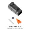 DTM 4 Way Plug Kit Nickel Solid Black - DTM4-N-BK-PLG