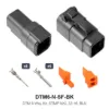 DTM 6 Way Kit Nickel Stamped Black - DTM6-N-SF-BK