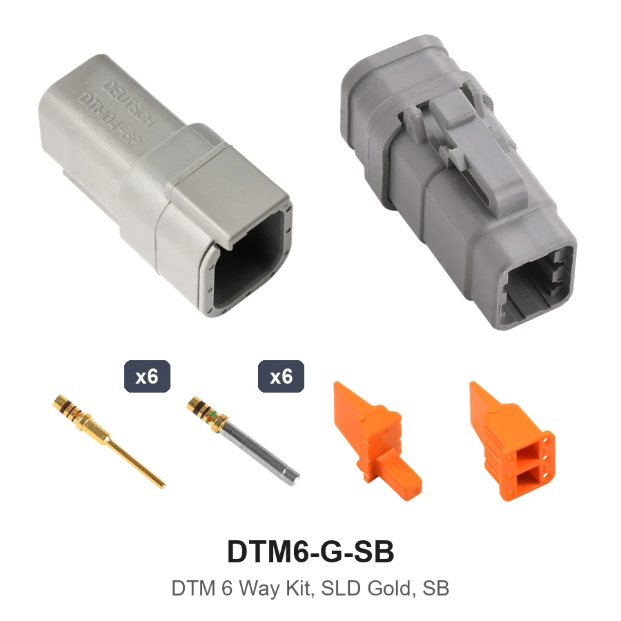 DTM 6 WayKit Gold Solid-SB - DTM6-G-SB
