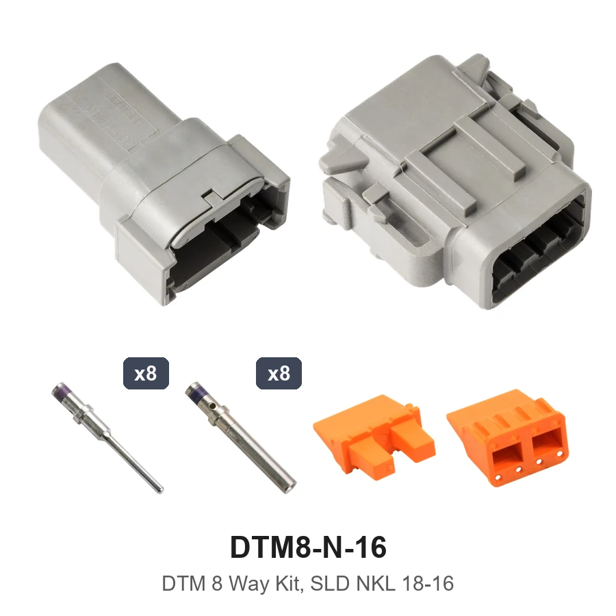 DTM 8 Way Nickel Solid 18-16 - DTM8-N-16