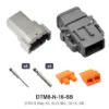 DTM 8 Way Plug Kit Nickel Solid 18-16 SB - DTM8-N-16-SB