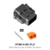 DTM 8 Way Plug Kit Nickel Solid Black - DTM8-N-BK-PLG