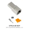 DTP 2 Pin RCP Connector Kit Stamped Nickel - DTP2-N-SF-RCP