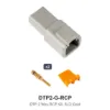 DTP 2 Way Receptacle Kit Gold Solid - DTP2-G-RCP