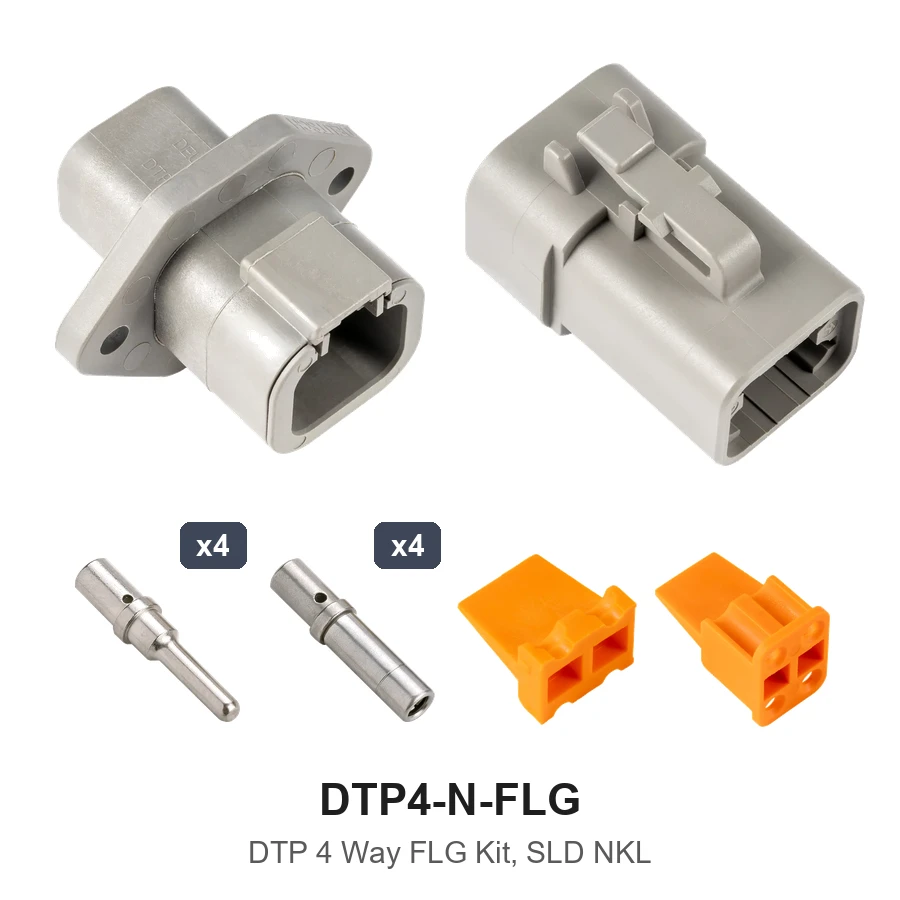 DTP 4 Way Flanged Kit Nickel Solid - DTP4-N-FLG