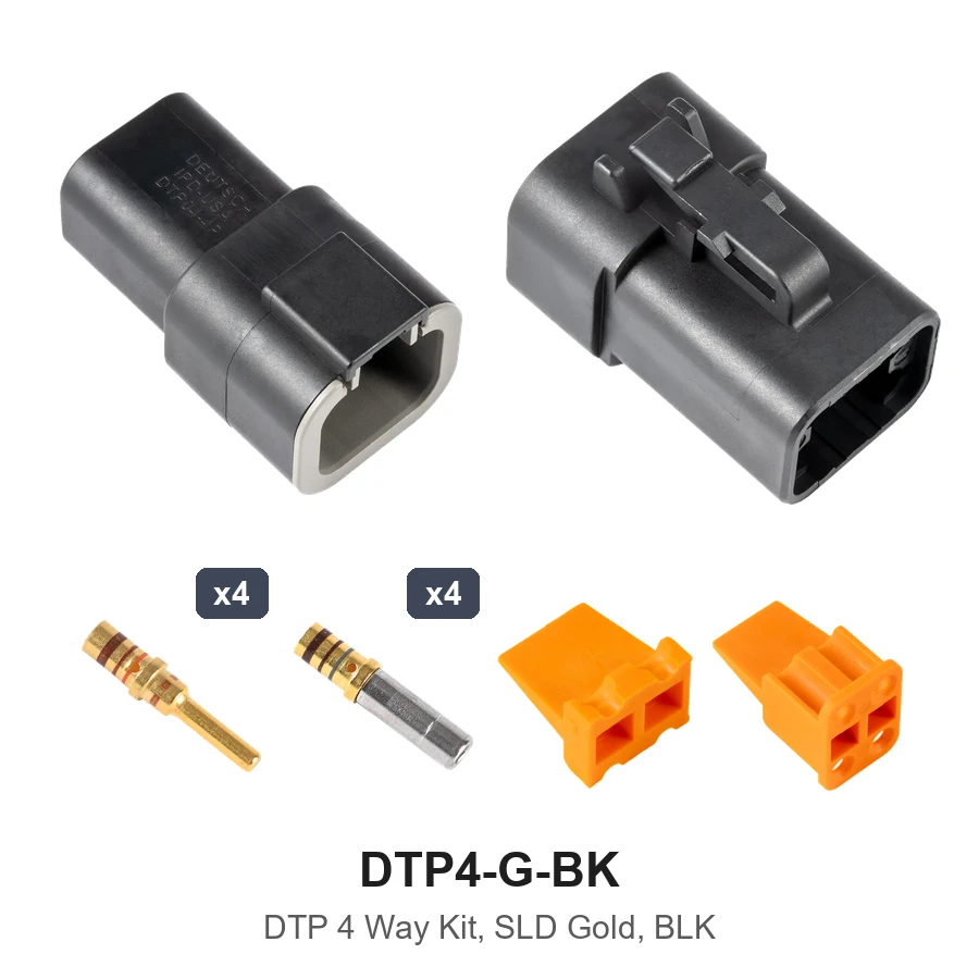 DTP 4 Way Kit Gold Solid Black - DTP4-G-BK