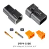DTP 4 Way Kit Gold Solid Black - DTP4-G-BK