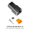 DTP 4 Way Kit Nickel Stamped Black 10 GA - DTP4-N-SF-BK-RCP-10