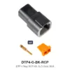 DTP 4 Way Receptacle Kit Gold Solid Black - DTP4-G-BK-RCP