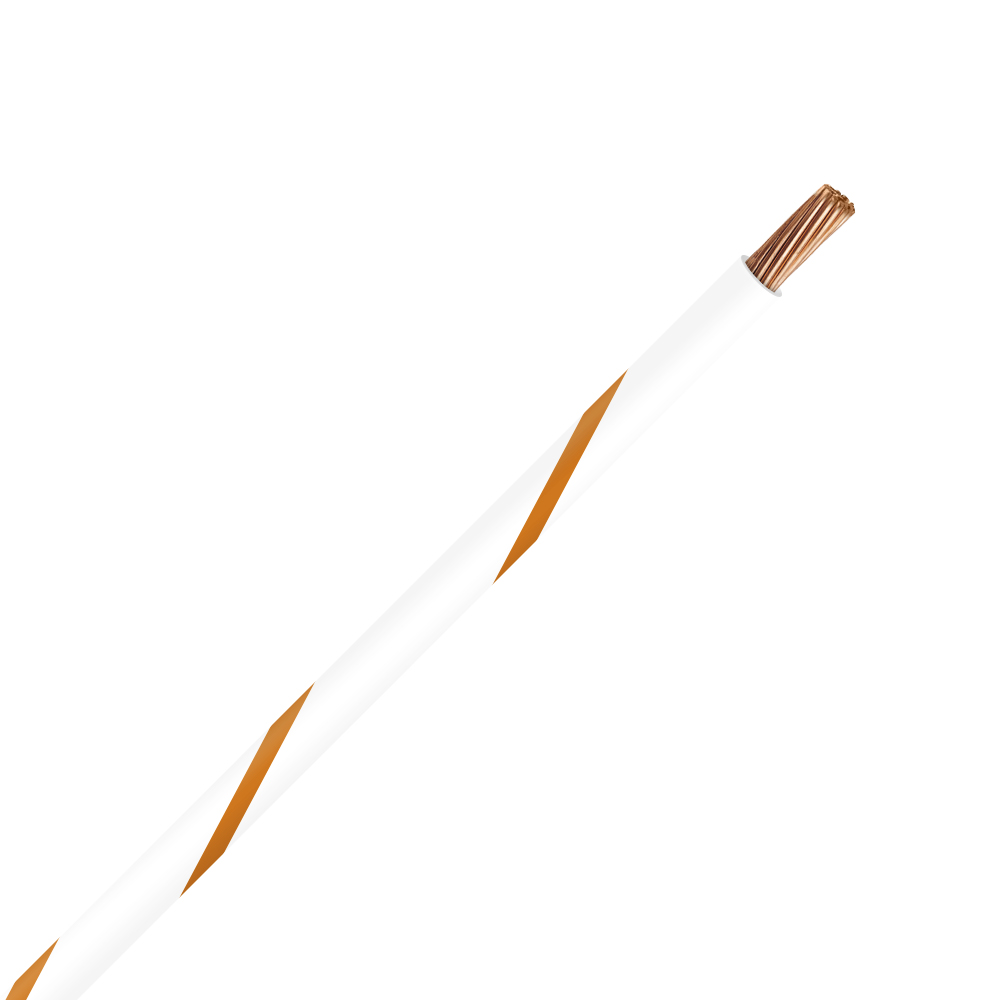 Picture of TXL 10 WHITE/ORANGE STRIPED WIRE